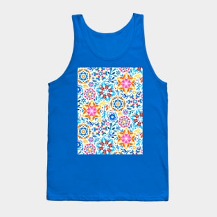 Watercolor Kaleidoscope Floral - brights Tank Top